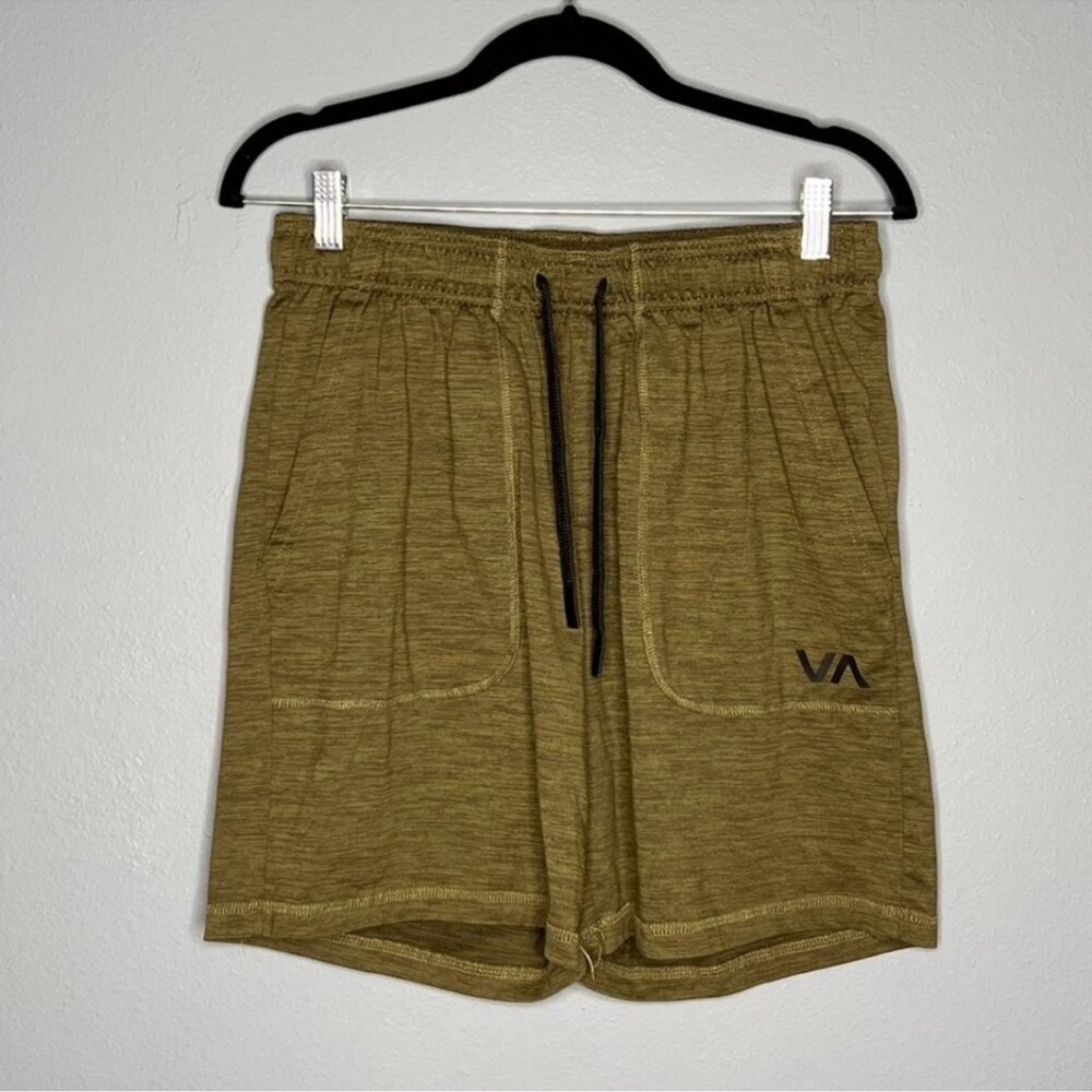 RVCA C-able Athletic Shorts color Moss